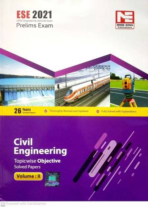 ESE 2021 Preliminary Exam Civil Engineering Objective Paper
