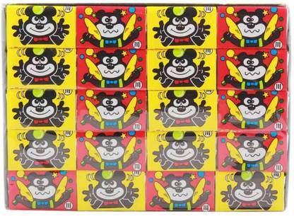 marukawa Fusen Bubble Gum 60 Pcs Box, Strawberry Chewing Gum