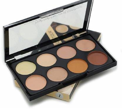 Miss Hot Contour Pro Palette 8 Shades( All Skin Type)(Creamy Volume) (Multi) Concealer