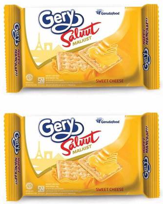 Gery Sweet Cheese Cracker Biscuits (Imported),110g (Pack of 2) Cream Cracker Biscuit