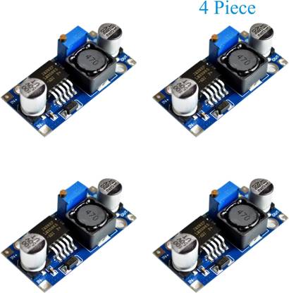 Robotronics LM2596 LM2596S DC-DC Step Down Variable Volt Regulator Input 3.0-40V Output 1.5-35V Adjustable Buck Converter Electronic Voltage Stabilizer Power Supply Module ( Pack of 4 ) Micro Controller Board Electronic Hobby Kit