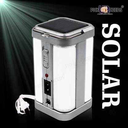 Make Ur Wish Home Solar Emergency Lantern Lamp 4 Side Tube with Extra Bright Light Torch