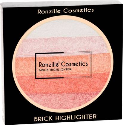 RONZILLE Face Master Chrome Metallic Highlighter Easy to Wear Long Lasting Highlighter (PINK) Highlighter