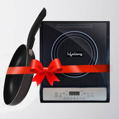 Lifelong LLCMB12 1400 W Induction Cooktop with IB 240 mm Non-Stick Fry Pan
