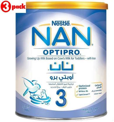 NESTLE Nan Optipro 3 - 400g (Imported) (Pack of 3)