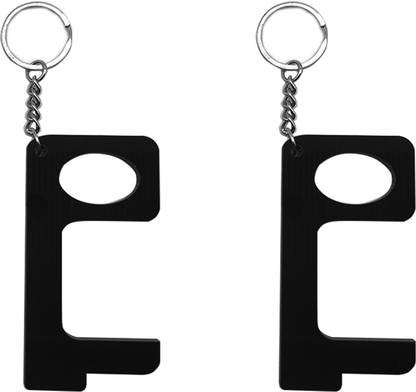 LK Creations Virus Protection Acrylic (K194-2) Keychain Covid 19 tool No Touch Handsfree(set of 2pcs) Key Chain