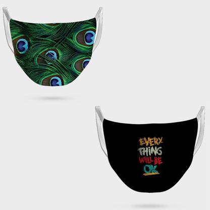 Inktree Designer Printed Face Mask (D.No.-76-100) Cloth Mask With Melt Blown Fabric Layer
