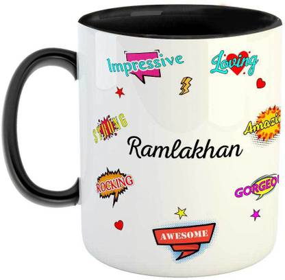FABTODAY Best Gift for Birthday, Name - Ramlakhan Ceramic Coffee Mug