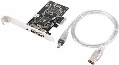 Classicnetwork PCI-E Express FireWire 1394a 1-Lane iLINK IEEE1394 Expansion Controller Adapter Card for Desktop PC Network Interface Card