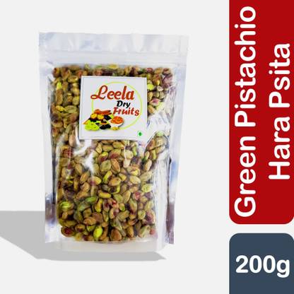 Leela Brand - Premium Green Pistachio | Bada Pista | Hara Pista | Pista Kernels | Plain Pista Pistachios