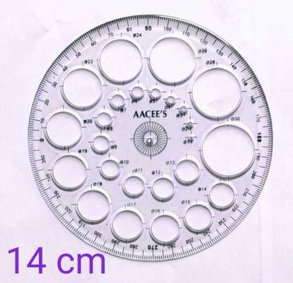 clipper PROTECTOR 360 DEGREE 25 CIRCLES PACK OF 1 PCS Ruler