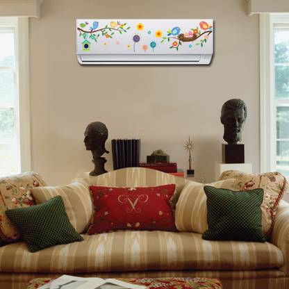 RANGOLI 90 cm Air Conditioner SPARROW BIRDS Sticker 159 Self Adhesive Sticker