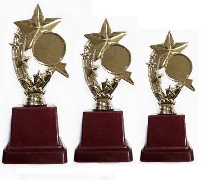 Be Win 7 STAR AWARD TROPHY SET OF 3 Trophy