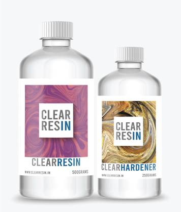 CLEAR RESIN Clear Epoxy/Resin and Hardener (750grams Pack)