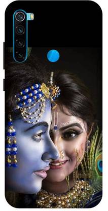 KARJUN Back Cover for Mi Redmi Note 8 (Radha-Krisna) Printed Mobile Back Cover