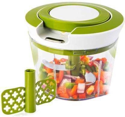 sms creation 2 in 1 Jumbo Handy Veg Pull chopper , Quick Cutter 750 ml Vegetable Fruit Nut Onion Chopper, Hand Meat Grinder Mixer Food Processor, Choppers, Chopper Vegetable Cutter Vegetable Tools , salad maker (Multi Color) Vegetable Chopper Vegetable & Fruit Chopper