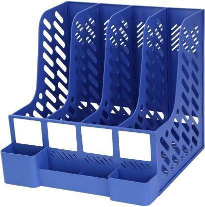CPEX 4 Compartments Plastic File Rack Holder
