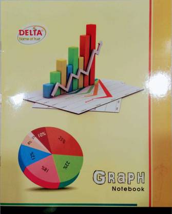 DELTA graph Regular Notebook one side ruled one side graph 52 Pages