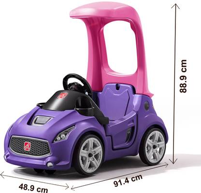 Step2 Step2 Turbo Coupe Foot-To-Floor (Purple) Car Non Battery Operated Ride On