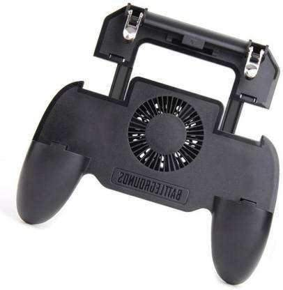 UPROKT Quality SR Pubg Gamepad Controller Pubg Mobile Trigger Joystick Phone Game Pad Fan with 2000mAh Inbuilt Power Bank Gamepad trigger Controller || Metal L 1 R 1 Shooter Trigger || Rechargeable Mobile Phone Gamepad || Fire Button || Cooling Fan Gamepad Gamepad  Gaming Accessory Kit