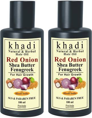 KHADI Fenugreek Red Onion & Shea Butter fast hair regrowth Oil natural anti hair fall Hair Oil