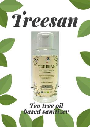 Treesan Tea Oil based advanced hand sanitizer 100ML (Pack of 10)100ML Hand Sanitizer Bottle