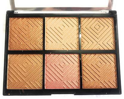 TFF 6 color strobing highlighter palette Highlighter