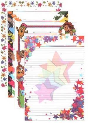 BVM GROUP super One Side Ruled Lines A4 100 gsm Drawing Paper