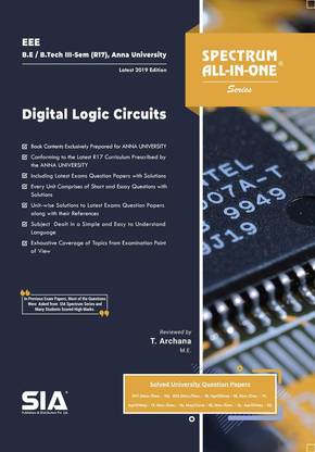 Digital Logic Circuits, B.E/B.Tech III-Semester (R-17) (Anna University) Electrical And Electronics Engineering (EEE), Latest 2019 Edition