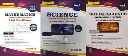 Golden Class 9 CBSE Guide Mathematics + Science + Social (NCERT)