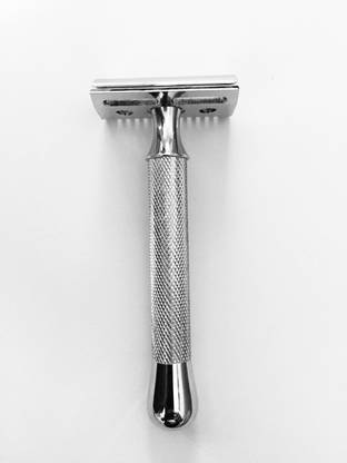 रोमर-7 De प्रीमियम फिनिश हाइब्रिड हैवी हेड फाइन क्रोम हैवी ग्रिप के साथ 10 SS ब्लेड के साथ हैंडल करें