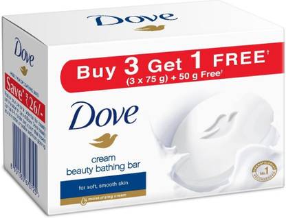 DOVE CREAM BEAUTY BATHING BAR 75G (Buy 3 Get 1 )