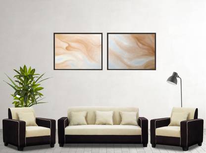 Urban Daily Lotus 5 Seater Fabric 3 + 1 + 1 Sofa Set