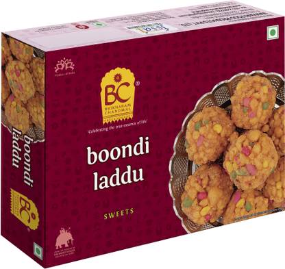 BHIKHARAM CHANDMAL Boondi laddu 400g - Pack of 1 Box