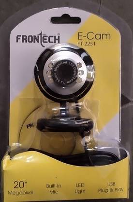 Frontech FT-2251 20  Webcam with Built-In Microphone USB Connectivity