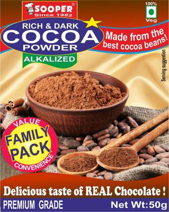 SOOPER COCOA POWDER 50g X 3 PACKS COMBO Cocoa Powder