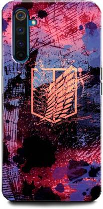 INDICRAFT Back Cover for Realme 6 Pro ANIME, AOT, ART, TEXTURE, ABSTRACT, COLORFUL, WALL