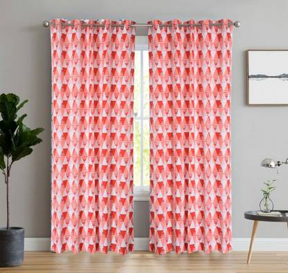 HOMEMAX 214 cm (7 ft) Polyester Door Curtain (Pack Of 2)