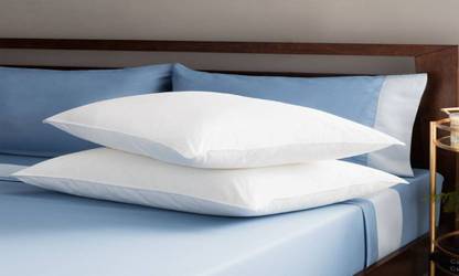 RAJ INDUSTRIES washable Microfibre Solid Sleeping Pillow Pack of 2