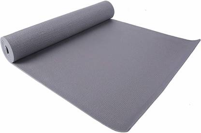 chiku Eco Friendly Exercise Gym mats For Men & Women With strap Grey 4 mm Yoga Mat