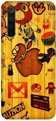 MD CASES ZONE Back Cover for Realme 6 Pro cartoon gmail apple printed back cover