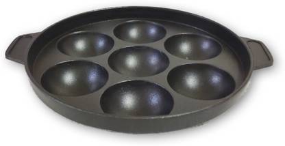 Ashok MINI APPAM PATRA PANIYARAM MAKER 7 Paniarakkal with Lid 0.5 L capacity 17 cm diameter