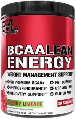 Evl BCAA Lean Energy - 30 Servings (Cherry Limeade) BCAA