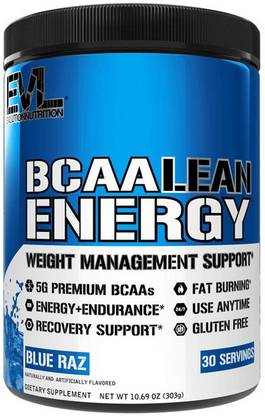 Evl BCAA Lean Energy - 30 Servings (Blue Raz) BCAA