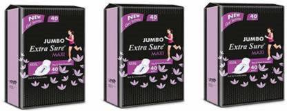 Extra Sure 320 MM Maxi XXL 120 Pads Sanitary Pad