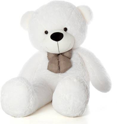 Frantic Premium Quality Teddy Bear Soft Plush Fabric (White, 3.5 Feet)  - 42 inch