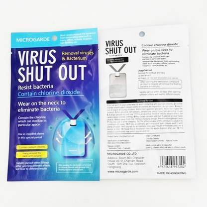 Micrograde virus shutout Fresh Diffuser, Blocks shut out card