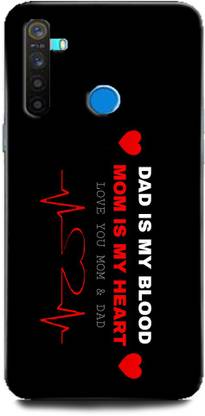 WallCraft Back Cover for Realme Narzo 10, RMX2040 MOTHER, MAA, FATHER, LIFE LINE, I LOVE MY MOM DAD