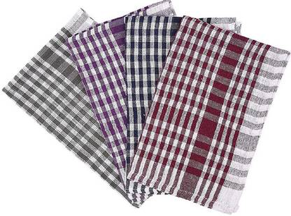 poksi cleaning cloth,dinning towel pack of 4 Wet and Dry Cotton Cleaning Cloth