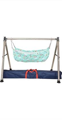 vyana sales foldable round stainless steel cradle with cot (KHOYU)